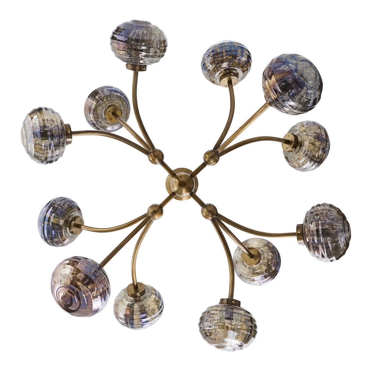 Arteriors - DLI15 - 12 Lumière Suspendu - Merrick - Laiton vintage