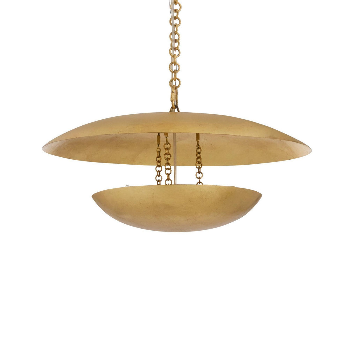 Arteriors - DMI27 - Trois lumières Suspendu - Florko - Feuille d'or