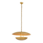 Arteriors - DMI27 - Trois lumières Suspendu - Florko - Feuille d'or