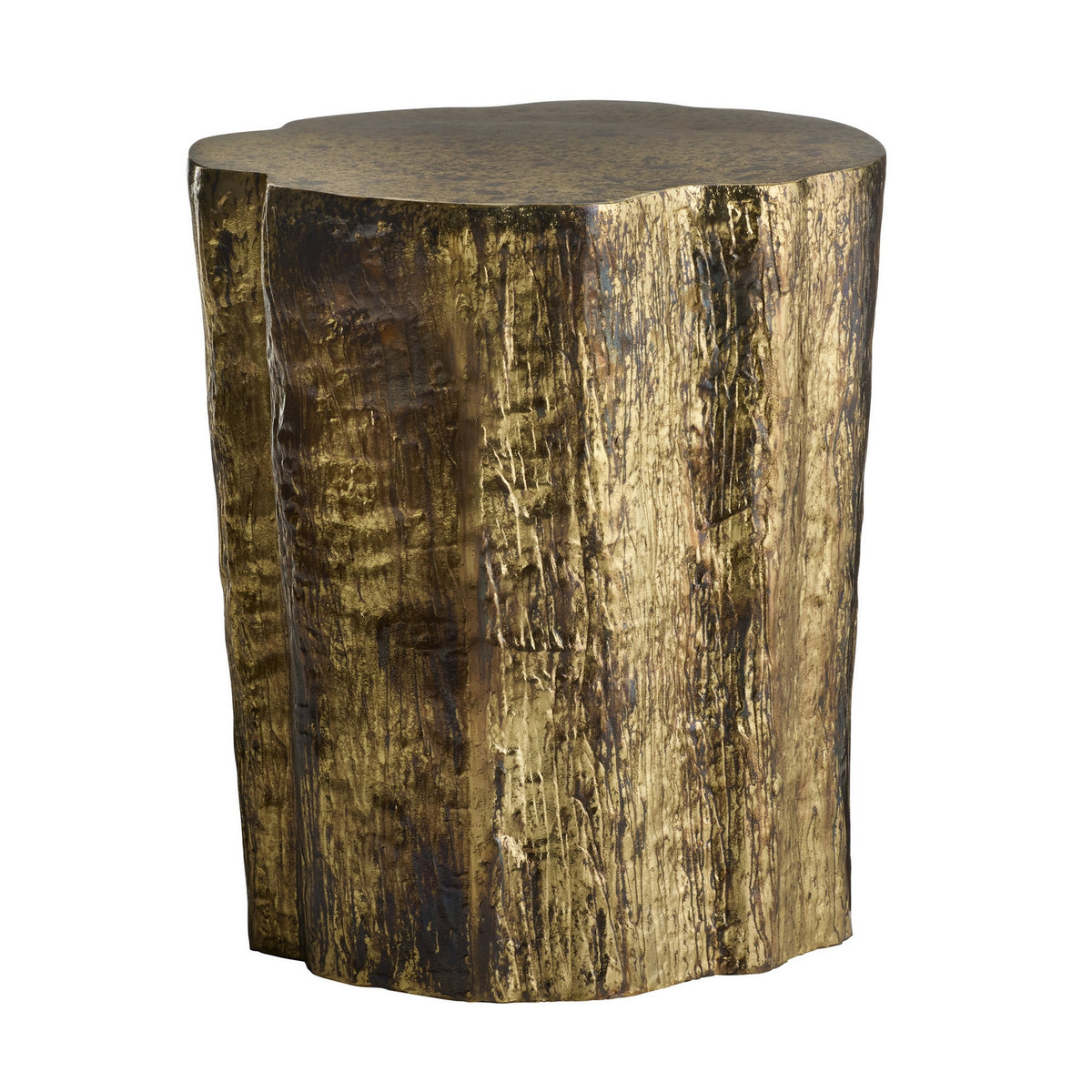 Arteriors - FEI34 - End Table - Minerva - Distressed Antique Brass