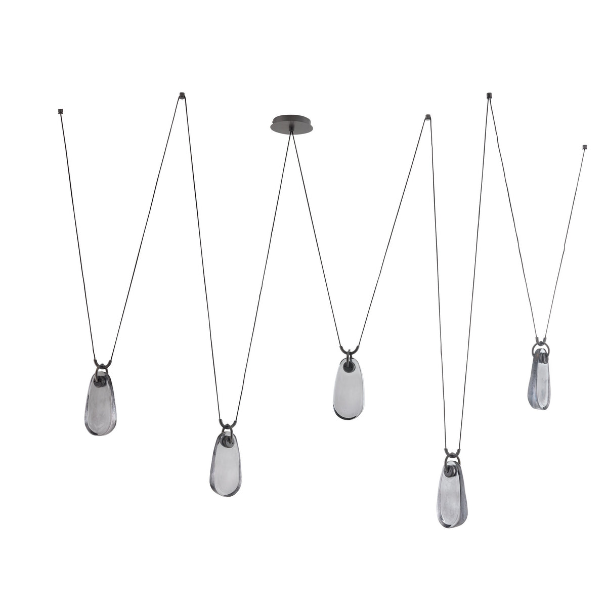 Arteriors - GADLC02 - LED Chandelier - Melt - Smoke