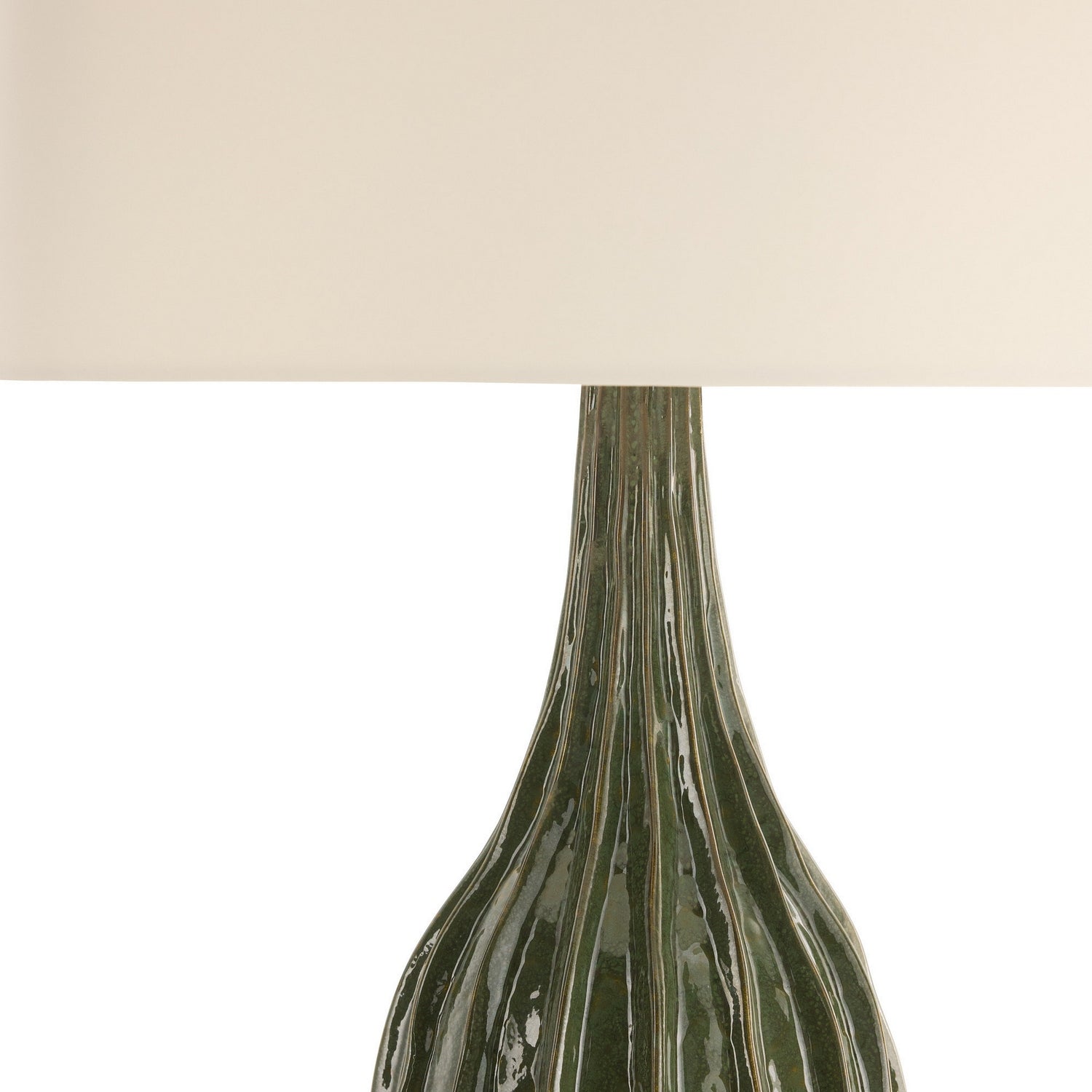 Arteriors - PTE16-934 - Une lumière Lampe de table - Nyla - Vert foncé réactif