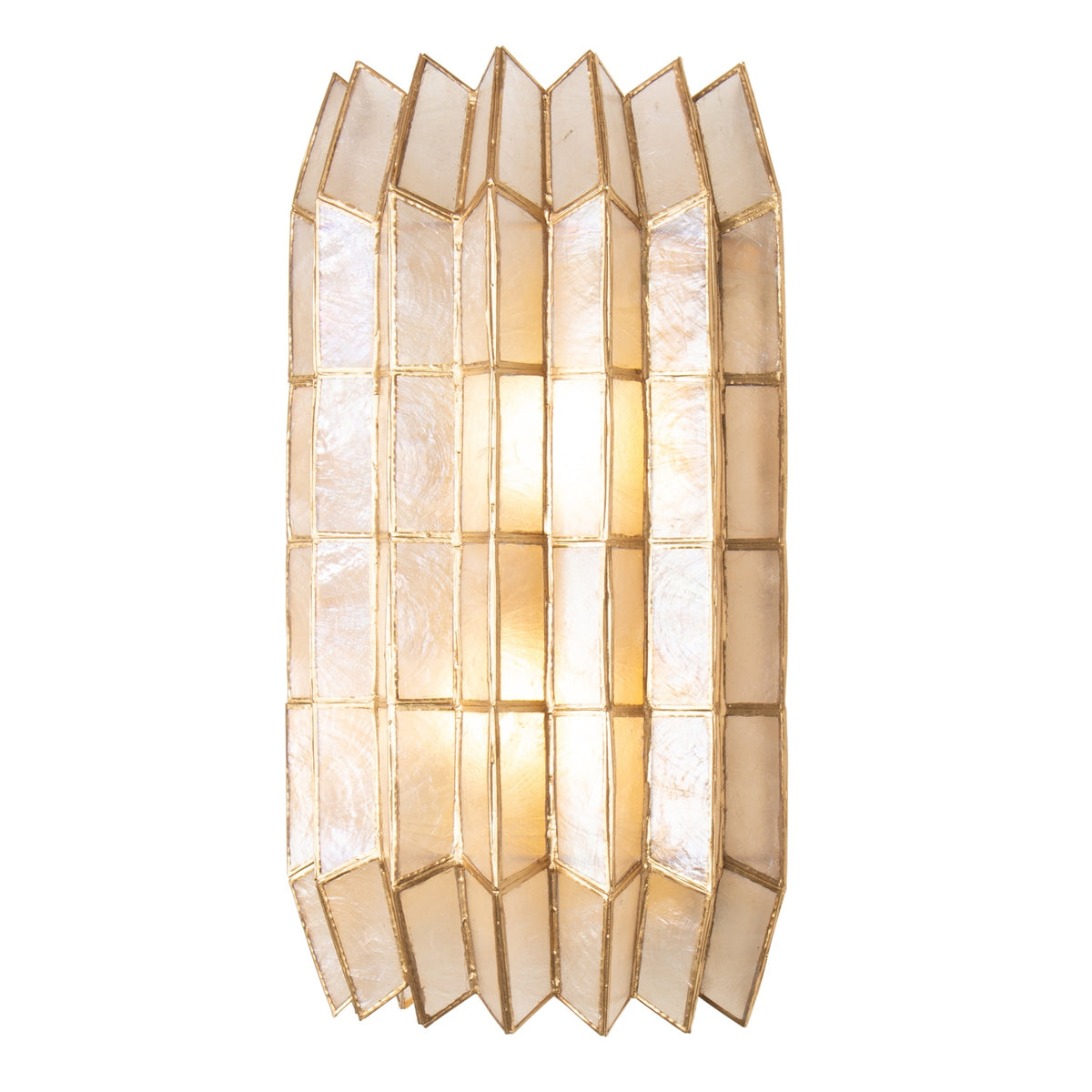 Kalco - 522621OL - Deux lumières Murale - Fractal - Feuille d'or oxydée