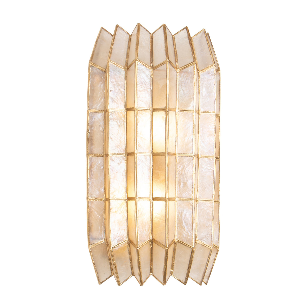 Kalco - 522621OL - Deux lumières Murale - Fractal - Feuille d'or oxydée
