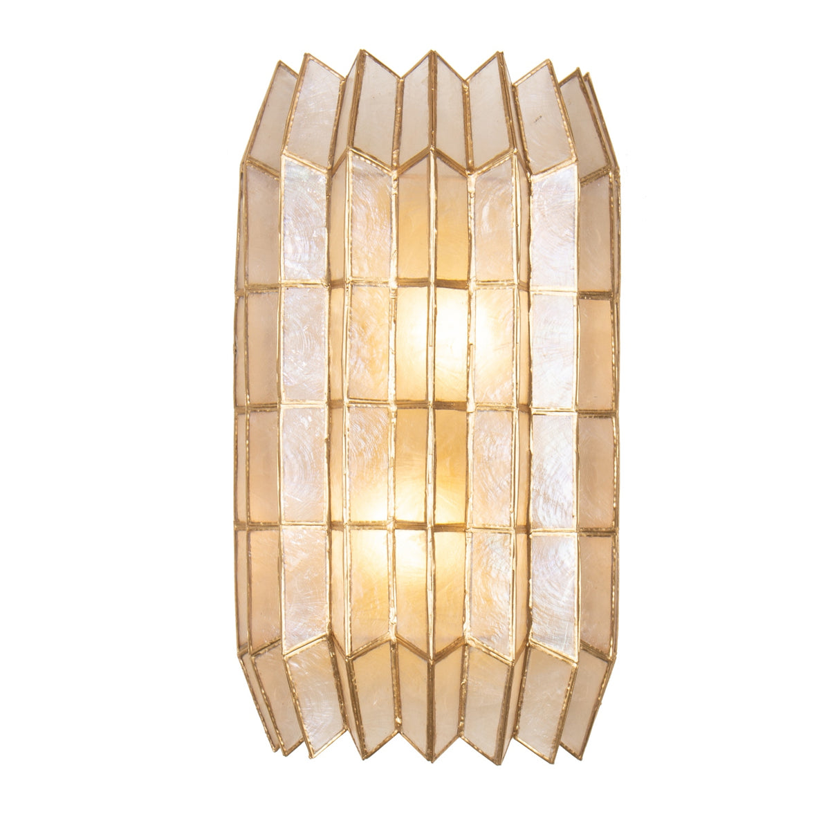 Kalco - 522621OL - Deux lumières Murale - Fractal - Feuille d'or oxydée