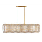 Kalco - 522661OL - Ten Light Linear Pendant - Fractal - Oxidized Gold Leaf