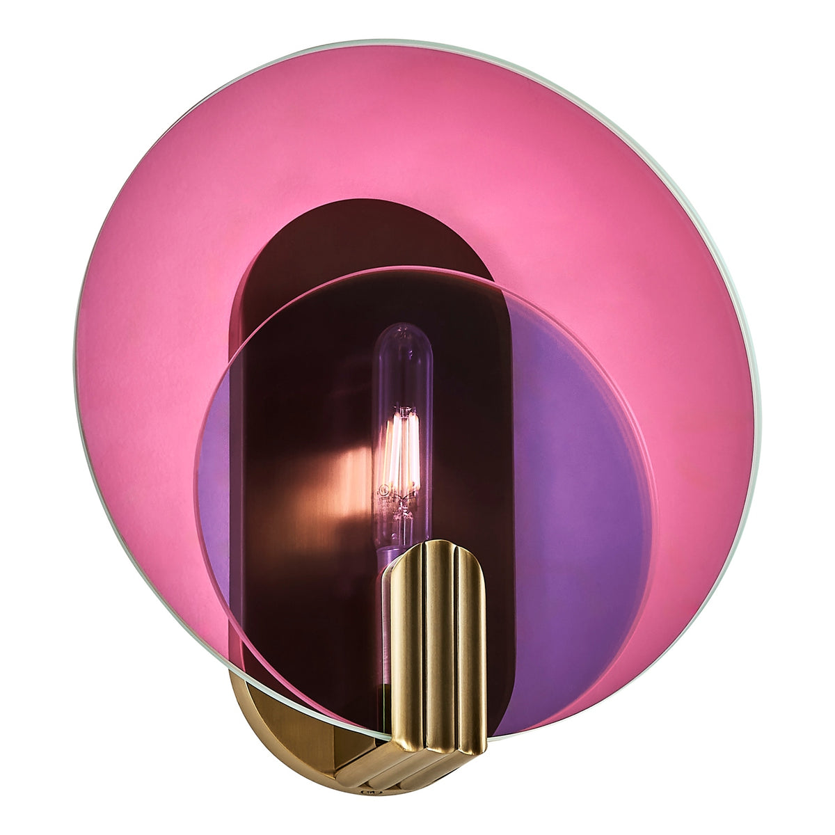 Kalco - 528521WB - Une lampe Murale - Optique - Laiton d'hiver