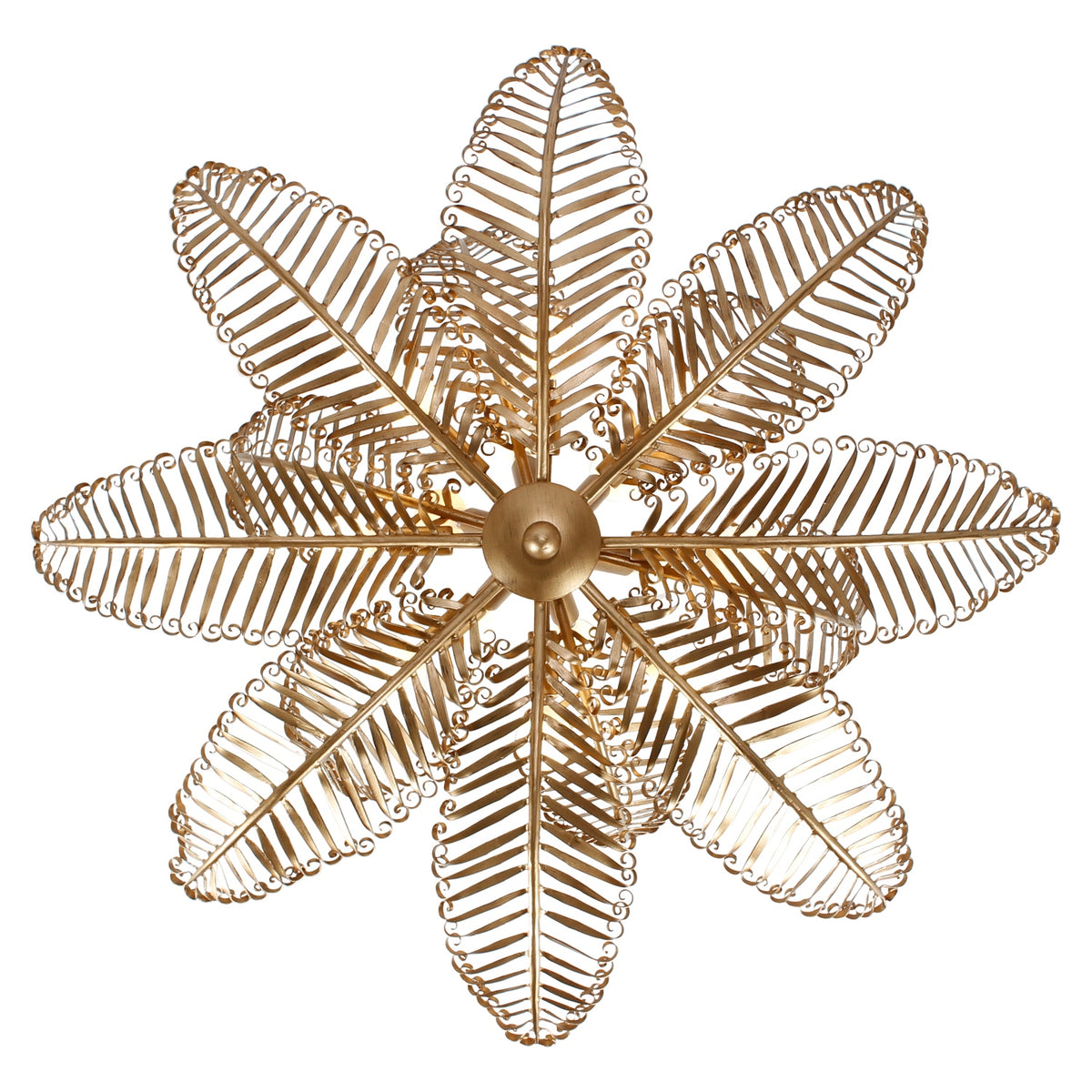 Kalco - 528255MG - 14 Light Chandelier - Fern - Modern Gold
