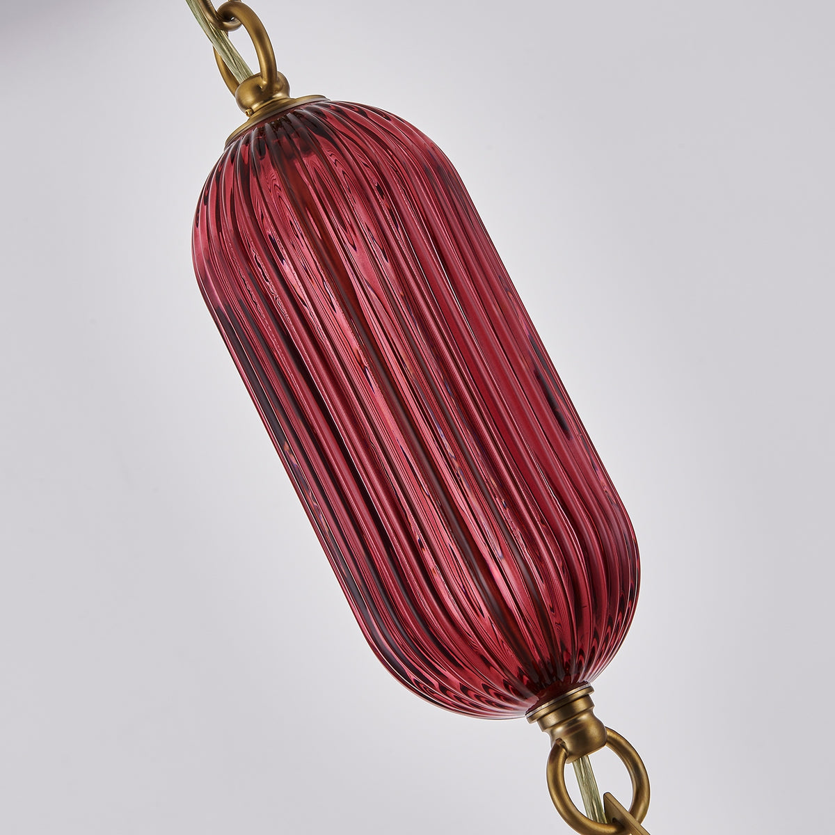 Kalco - 519611STB/MGNT - One Light Pendant - Verde - Satin Brass