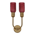 Kalco - 519621STB/MGNT - Two Light Wall Sconce - Verde - Satin Brass
