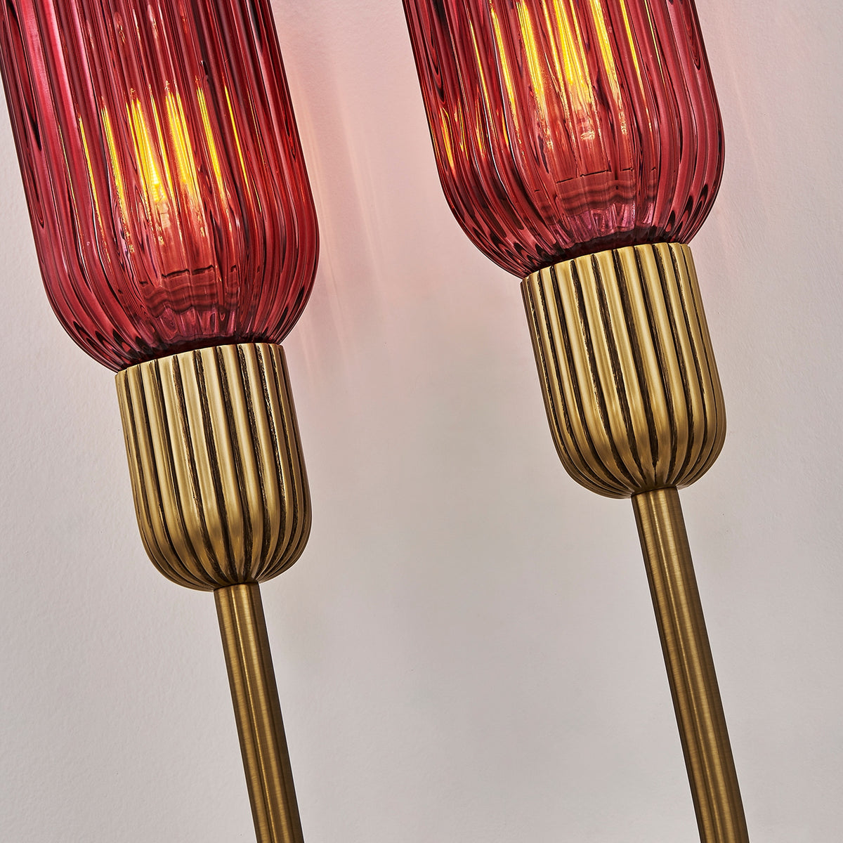 Kalco - 519621STB/MGNT - Two Light Wall Sconce - Verde - Satin Brass