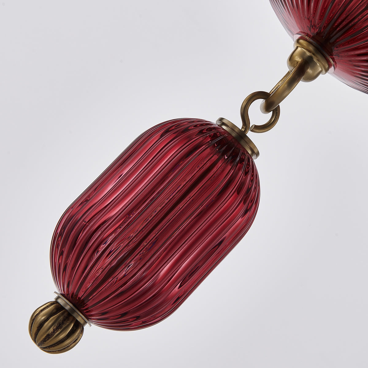 Kalco - 519671STB/MGNT - Six Light Chandelier - Verde - Satin Brass