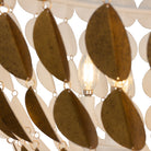 Kalco - 527455OLW - Huit lumières Suspendu - Amor - Feuille d'or oxydée et blanc