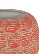 Currey and Company 1200-0979 Bocal à confiture de bonheur rouge/beige