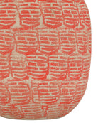 Currey and Company 1200-0979 Bocal à confiture de bonheur rouge/beige