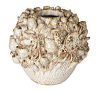 Vase Tidal Currey and Company 1200-1052 en blanc laiteux