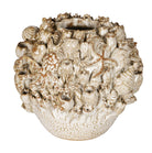 Vase Tidal Currey and Company 1200-1052 en blanc laiteux