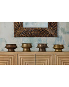 Currey and Company 1200-1054 Tanjore Ritual Bowl in Antique Brass