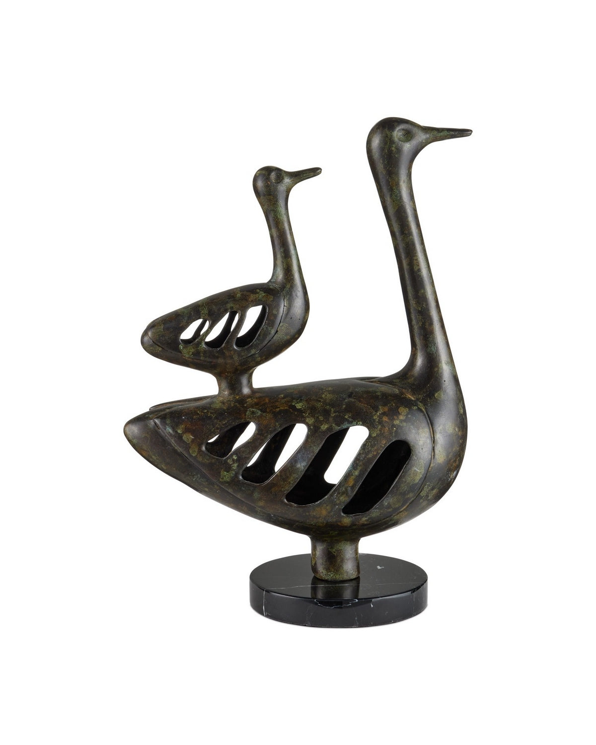 Currey and Company 1200-1057 Famille de canards en bronze