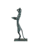 Currey and Company 1200-1059 Chat Bastet en granit vert
