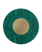 Boîte de transformation Currey and Company 1200-1061 en vert marbré/laiton brossé