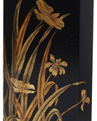 Currey and Company 1200-1064 Glasshouse Tole Umbrella Stand in Black/Gold