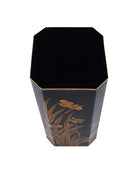 Currey and Company 1200-1064 Glasshouse Tole Umbrella Stand in Black/Gold