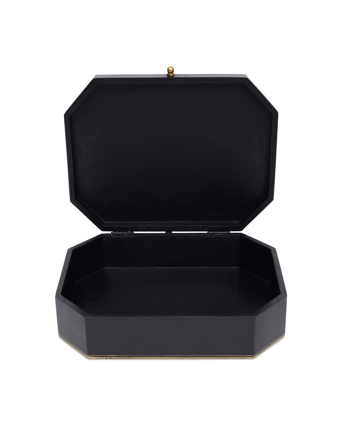 Currey and Company 1200-1065 Glasshouse Box en noir et or