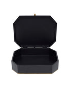 Currey and Company 1200-1065 Glasshouse Box en noir et or