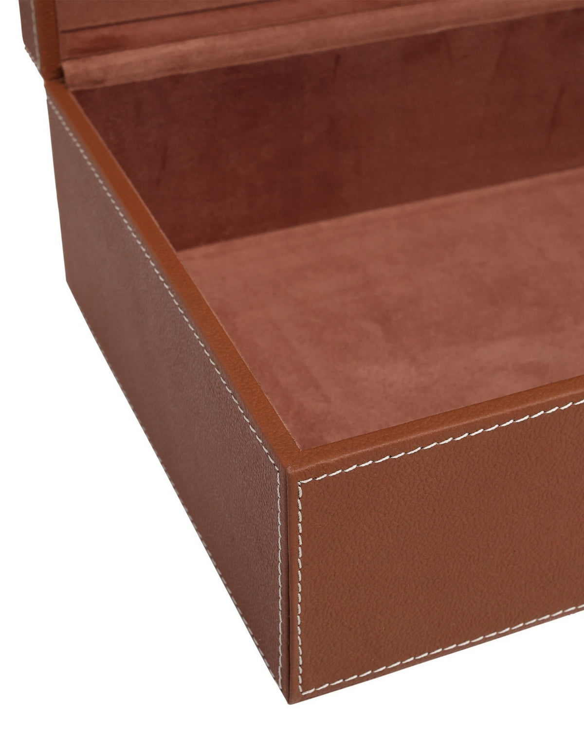Currey and Company 1200-1069 Leather & Raffia Box Set of 2 in Brown/Natural