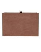 Currey and Company 1200-1069 Leather & Raffia Box Set of 2 in Brown/Natural