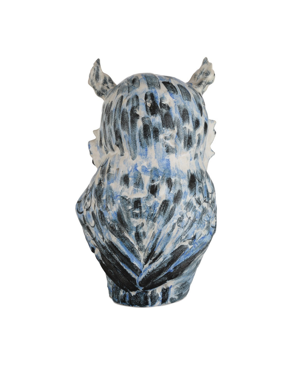 Currey and Company 1200-1076 Mina la chouette en bleu/blanc/noir