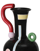 Vase fauviste Currey and Company 1200-1093, coloris noir/vert/rouge/jaune/orange