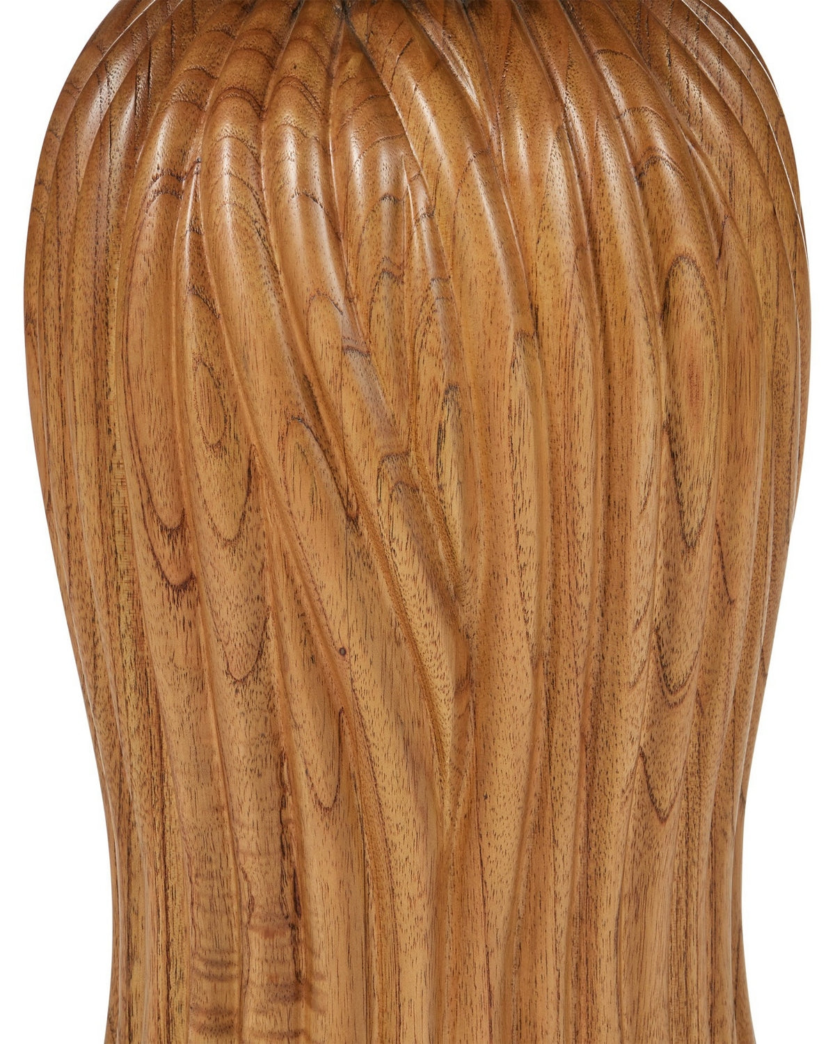Currey and Company 3000-0334 Tassel Accent Table in Morel Brown/Natural/Brushed Brass