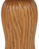 Table d'appoint à pompons Currey and Company 3000-0334, coloris brun morille/naturel/laiton brossé