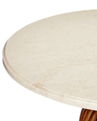 Currey and Company 3000-0335 Tassel Entry Table in Morel Brown/Natural/Brushed Brass