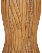 Currey and Company 3000-0335 Tassel Entry Table in Morel Brown/Natural/Brushed Brass