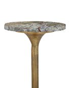 Table d'appoint Currey and Company 4000-0250 Wilderness en laiton antique/naturel