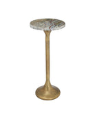 Table d'appoint Currey and Company 4000-0250 Wilderness en laiton antique/naturel