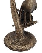 Currey and Company 4000-0255 Paonne Accent Table in Antique Gold/Clear
