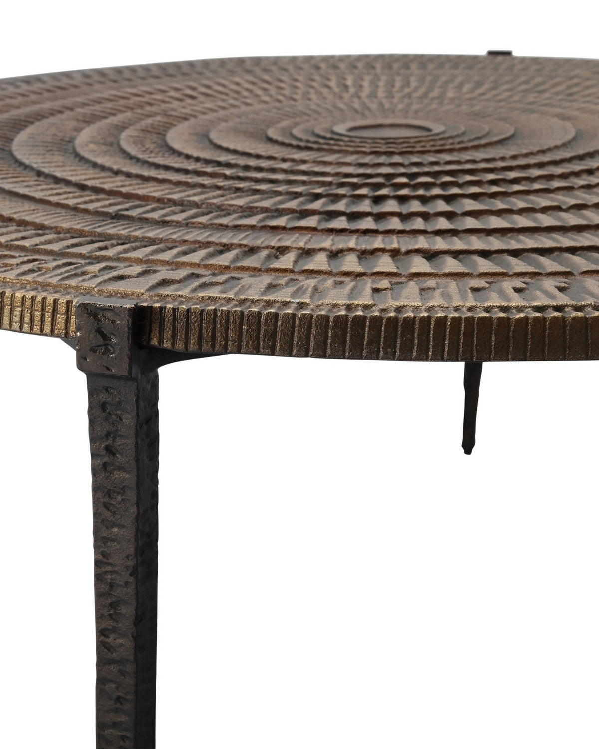 Currey and Company 4000-0257 Unity Cocktail Table in Antique Bronze/Dark Bronze