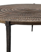 Table basse Unity de Currey and Company (réf. 4000-0257), finition bronze antique/bronze foncé