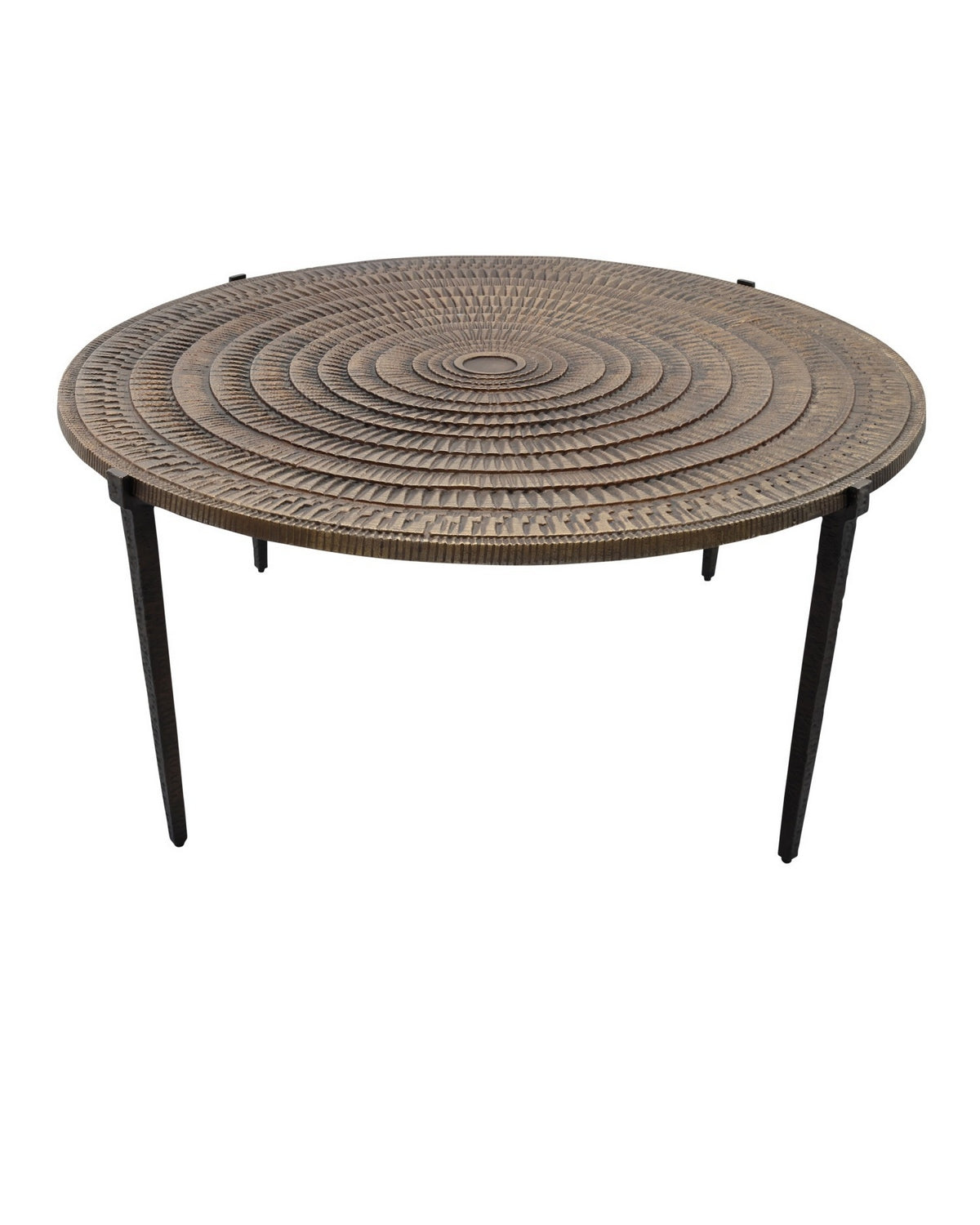 Currey and Company 4000-0257 Unity Cocktail Table in Antique Bronze/Dark Bronze