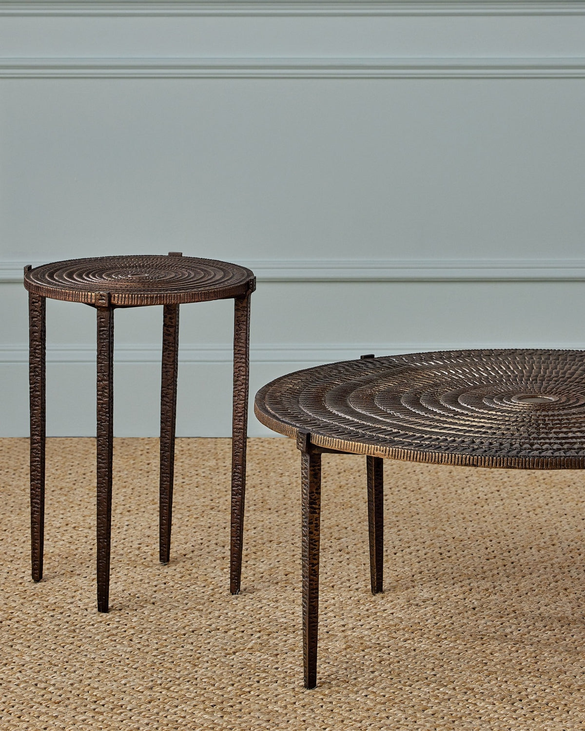 Currey and Company 4000-0257 Unity Cocktail Table in Antique Bronze/Dark Bronze