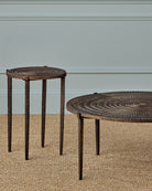 Table basse Unity de Currey and Company (réf. 4000-0257), finition bronze antique/bronze foncé