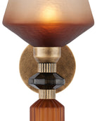 Currey et Compagnie 5000-0295 Mandeville Murale Couleur : Butter Rum Sandbar/Ombré mat/Gris foncé/Or antique