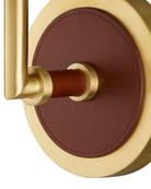 Currey and Company 5000-0298 Ellerston Murale couleur marron selle/laiton brossé