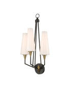 Currey and Company 5000-0303 Hennin Murale en laiton antique poli/bronze huilé