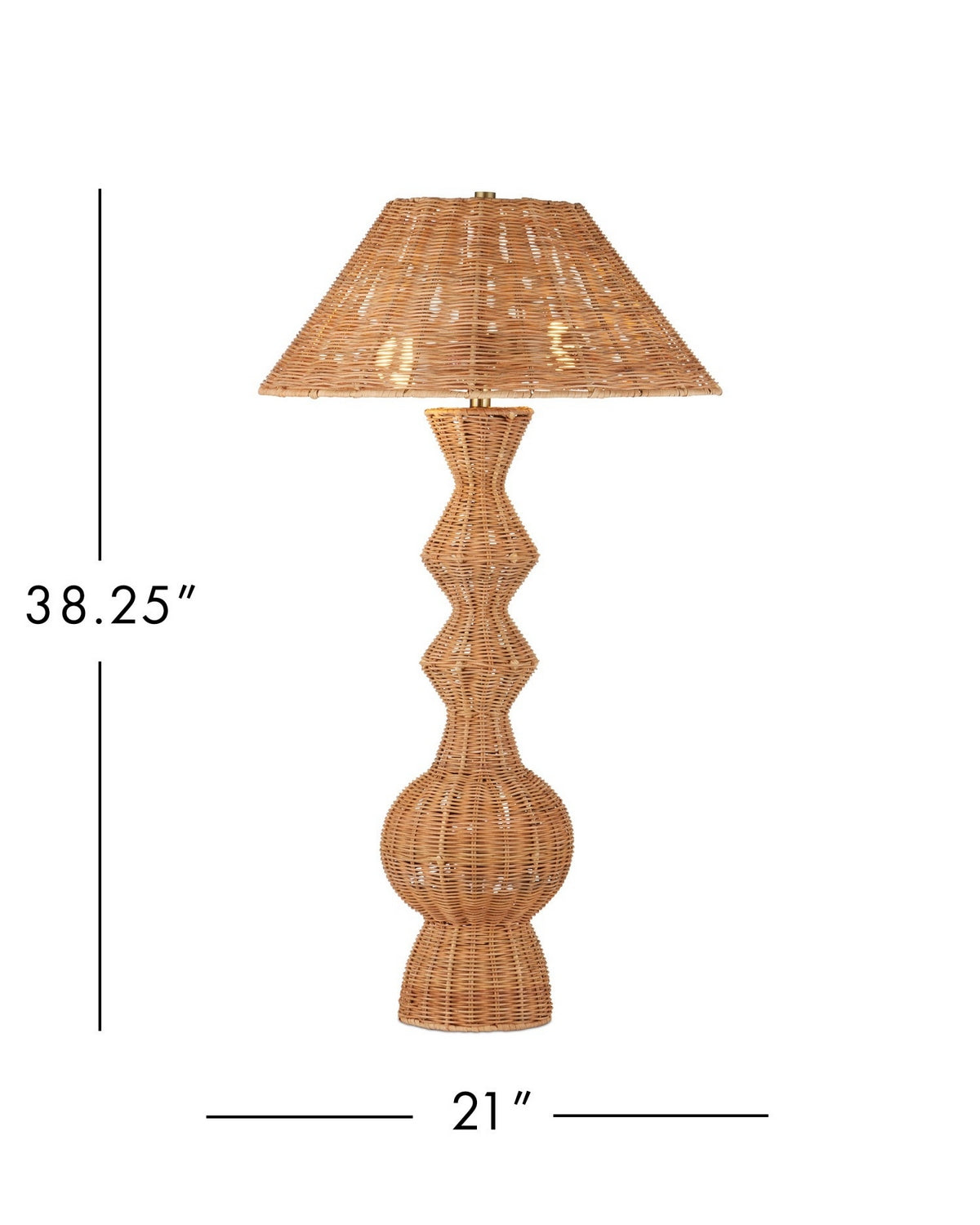 Currey and Company 6000-1051 Nirvana Table Lamp in Natural