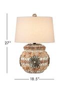 Currey and Company 6000-1055 Paysage marin Lampe de table en naturel